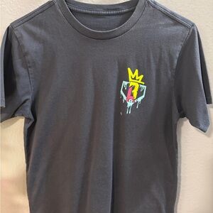 Kids blue Graphic Tee with Crown Design